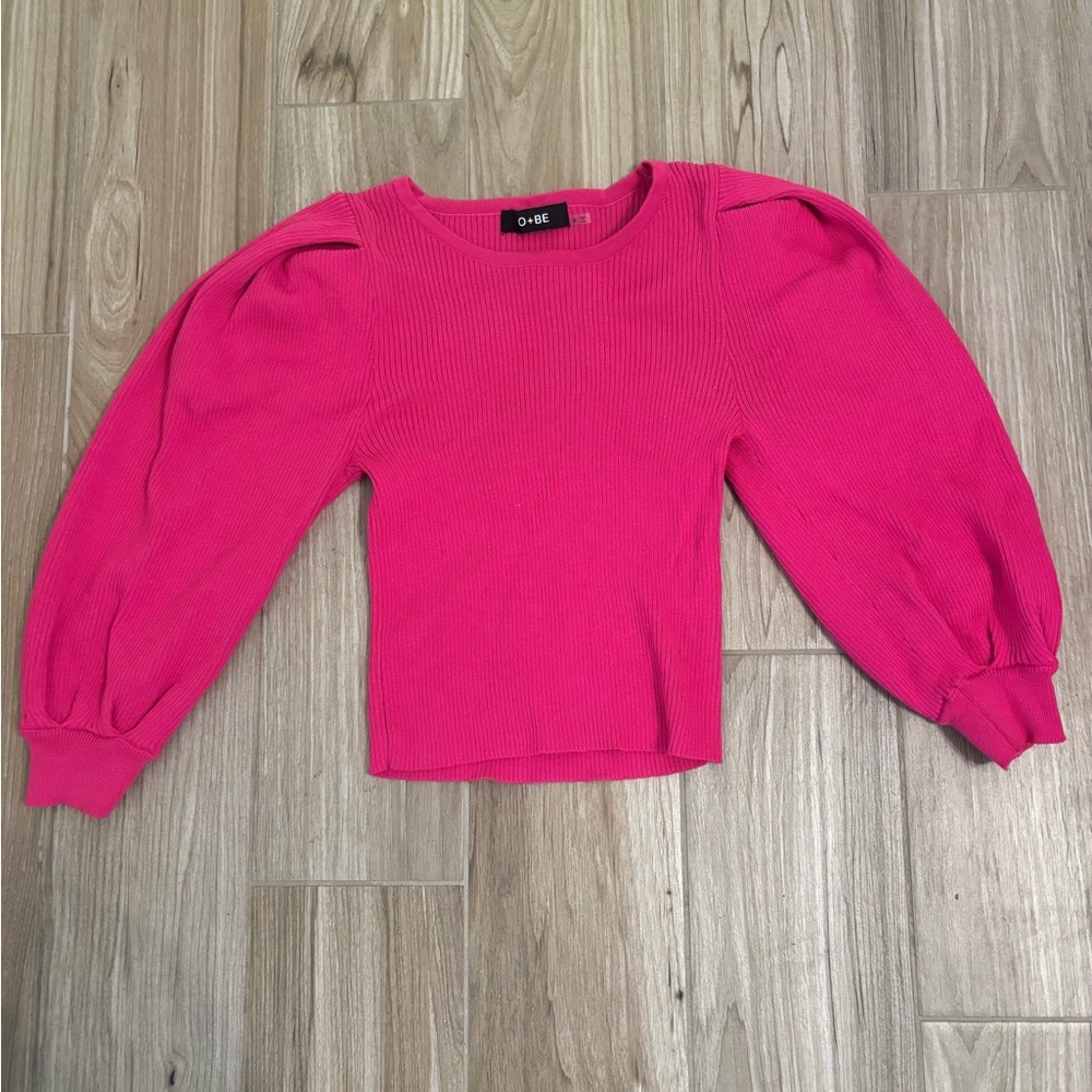 DO+BE Pink Puff Sleeve Top